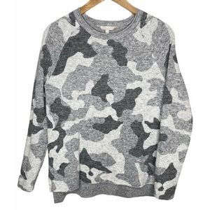 Athleta Undercover Camo Alpaca Sweater gray
